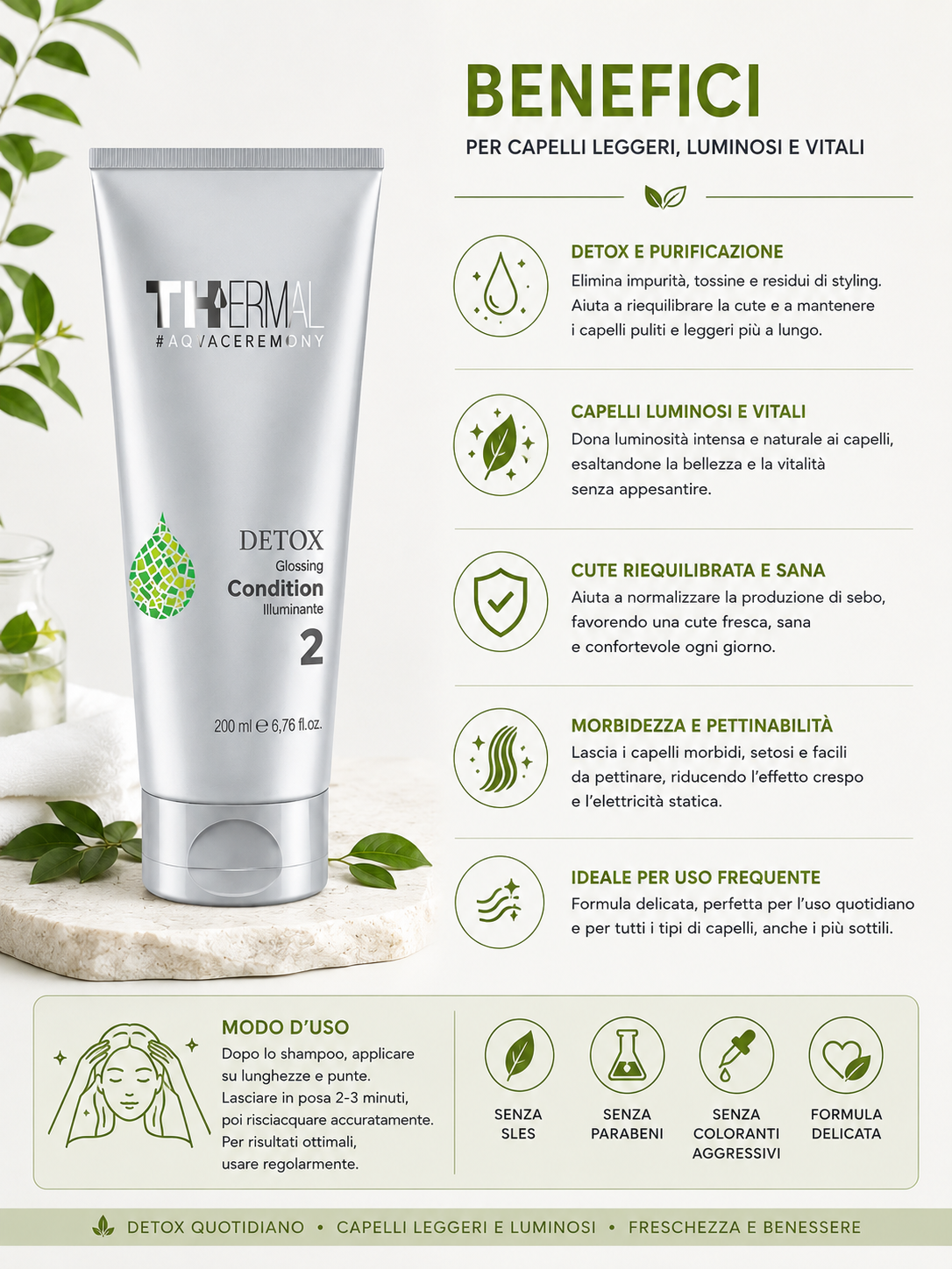 Emsibeth Thermal Detox Conditioner 200 ml - immagine 3
