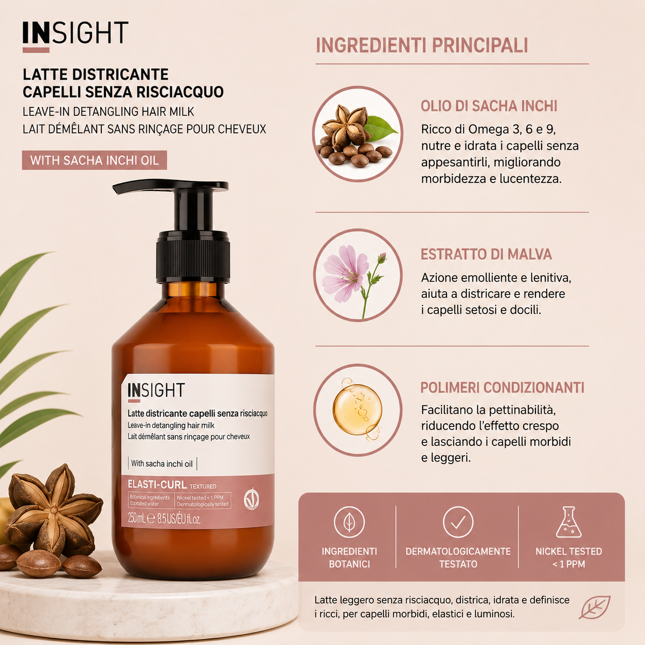 Insight Elasti-Curl Latte Districante Senza Risciacquo 250 ml - immagine 3