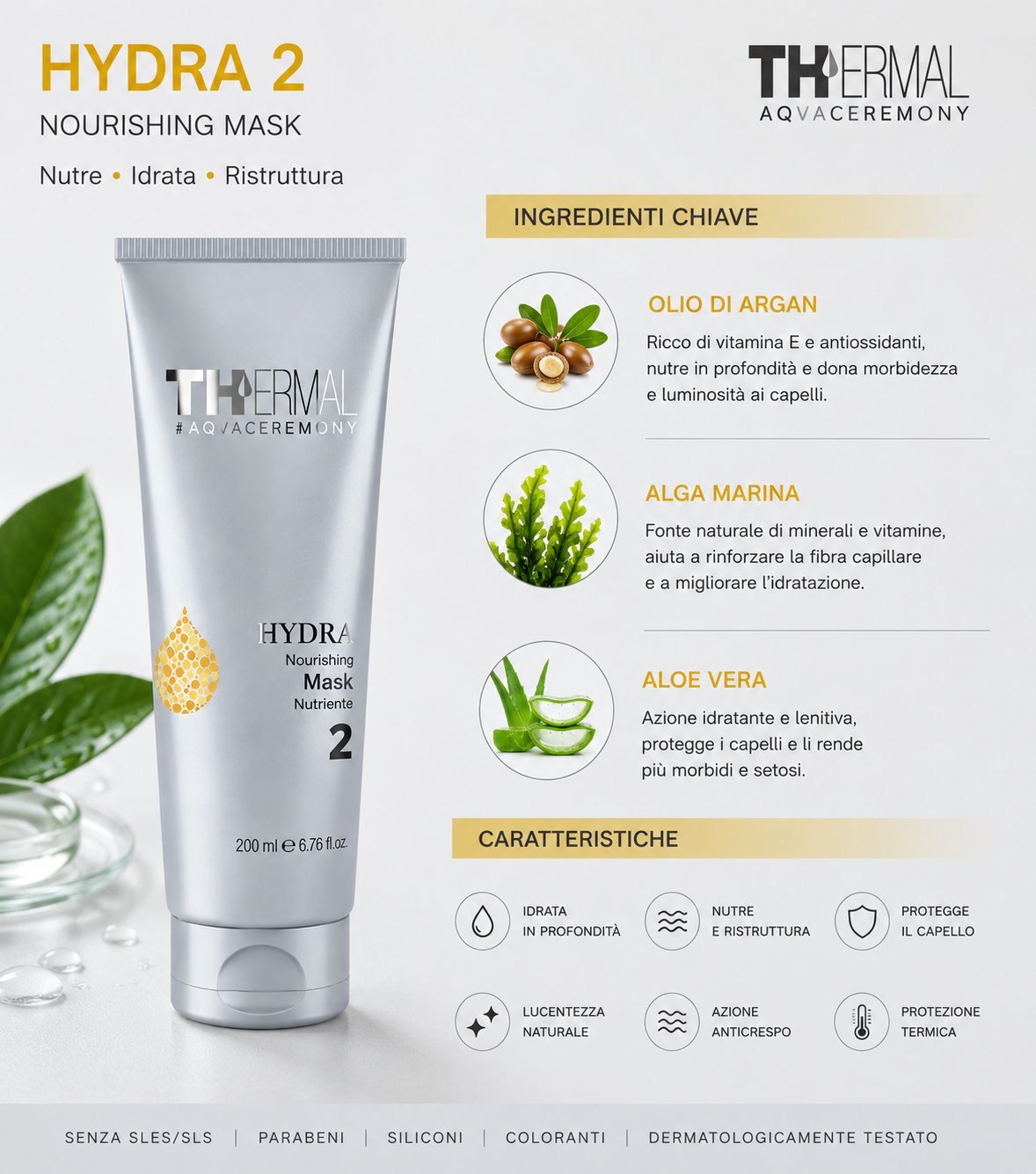 Emsibeth Thermal Hydra Nourish Mask 200 ml - immagine 2