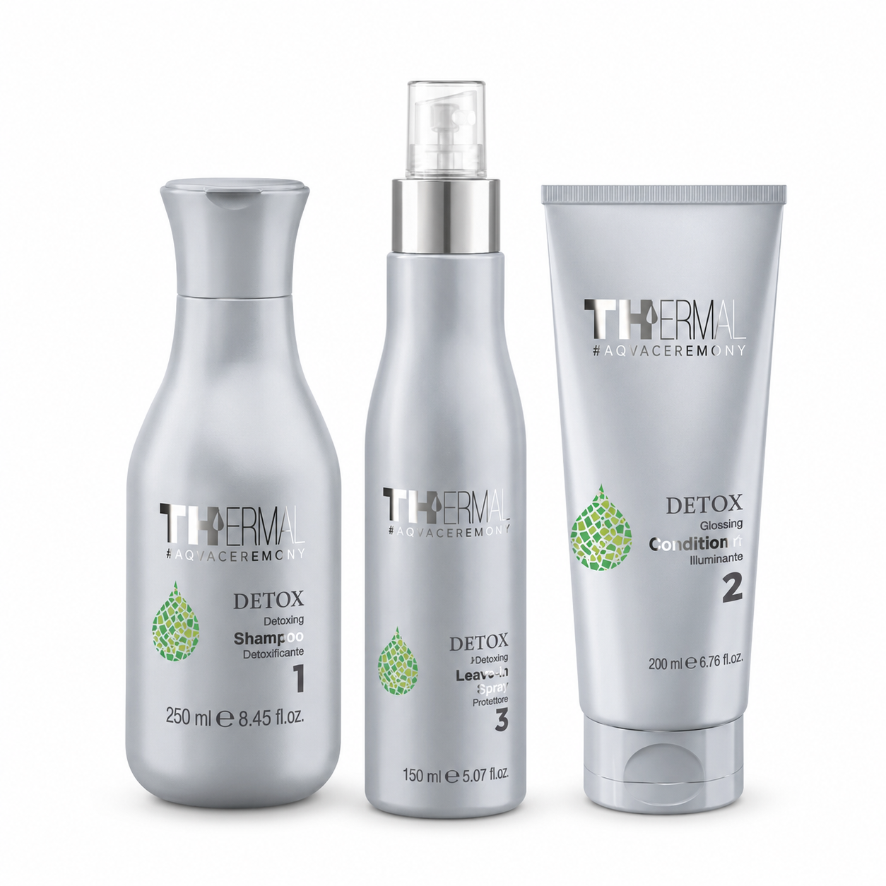 Emsibeth Thermal Detox – Kit Shampoo 250 ml + Conditioner 200 ml + Spray 150 ml