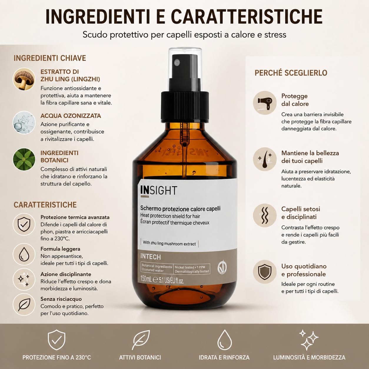 Insight Intech Schermo Protezione Calore Capelli 150 ml - immagine 2