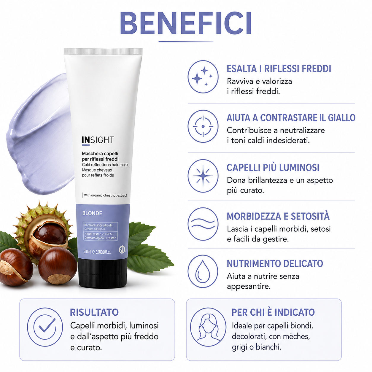 Insight Blonde Maschera Capelli Per Riflessi Freddi - immagine 3