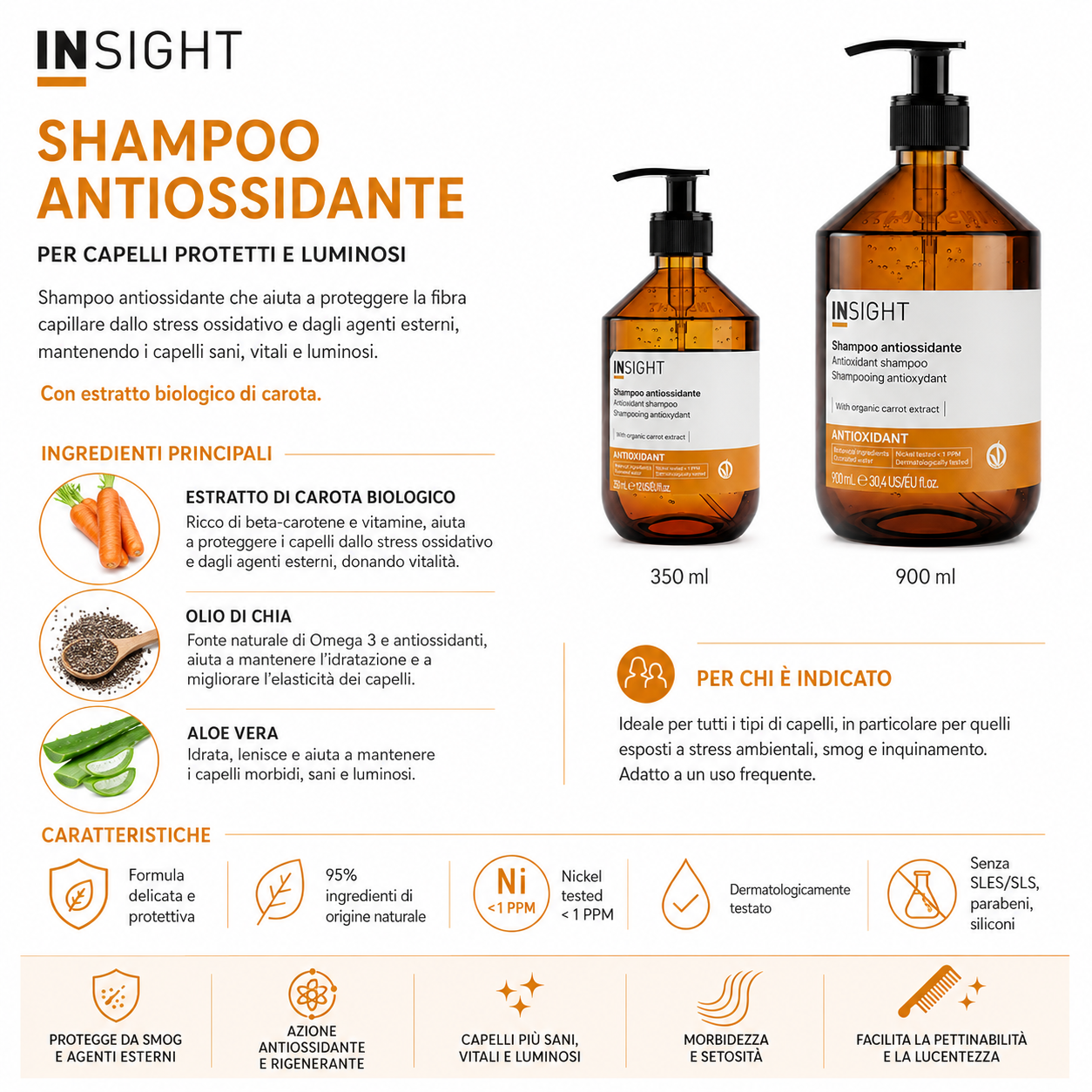 Insight Antioxidant Shampoo Antiossidante - immagine 2
