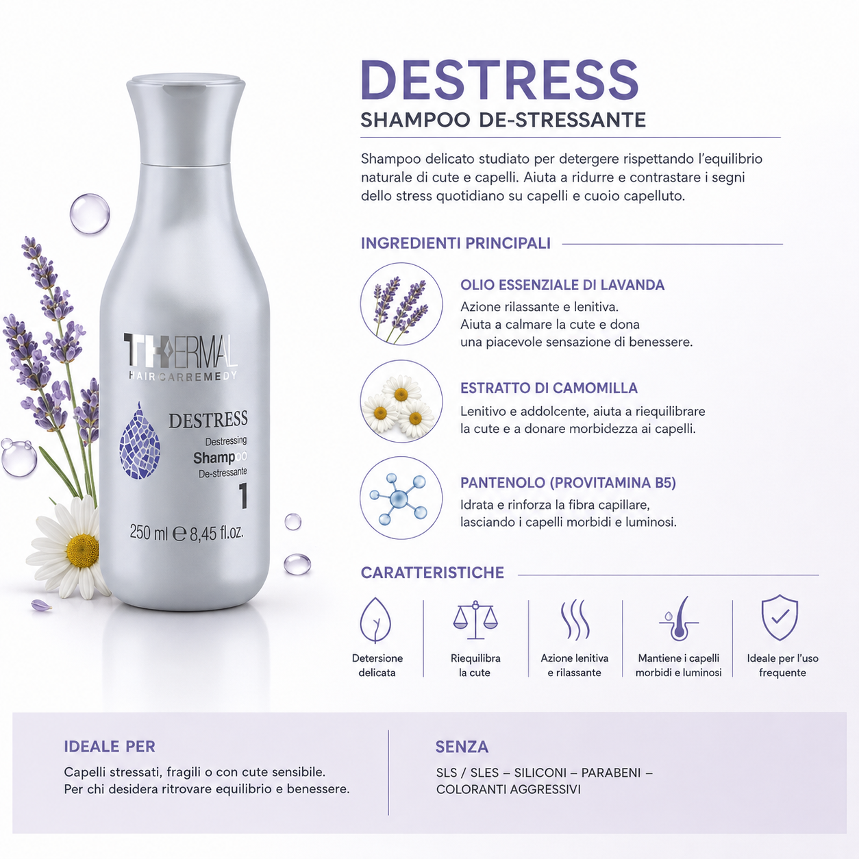 Emsibeth Thermal Destress Shampoo 250 ml - immagine 2