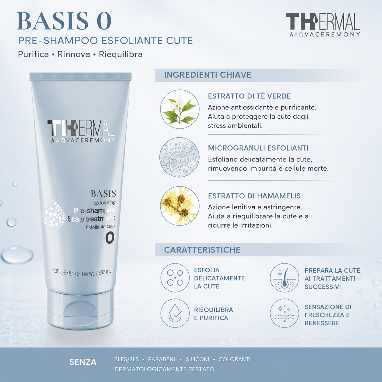 Emsibeth Thermal Basis Exfoliating Scalp Treatment 230 g - immagine 2