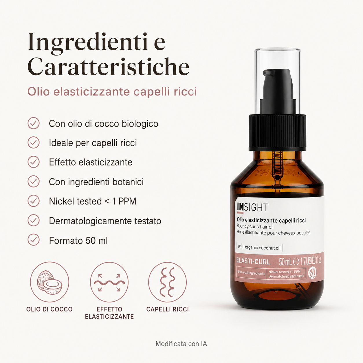 Insight Elasti-Curl Olio Elasticizzante Capelli Ricci 50 ml - immagine 2