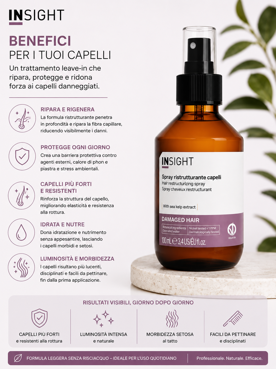Insight Damaged Hair Spray Ristrutturante Capelli 100 ml - immagine 2