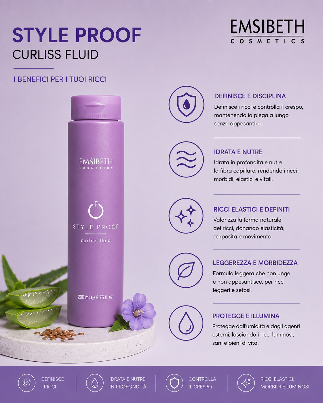 Emsibeth Style Proof Curliss Fluid 200 ml - immagine 2