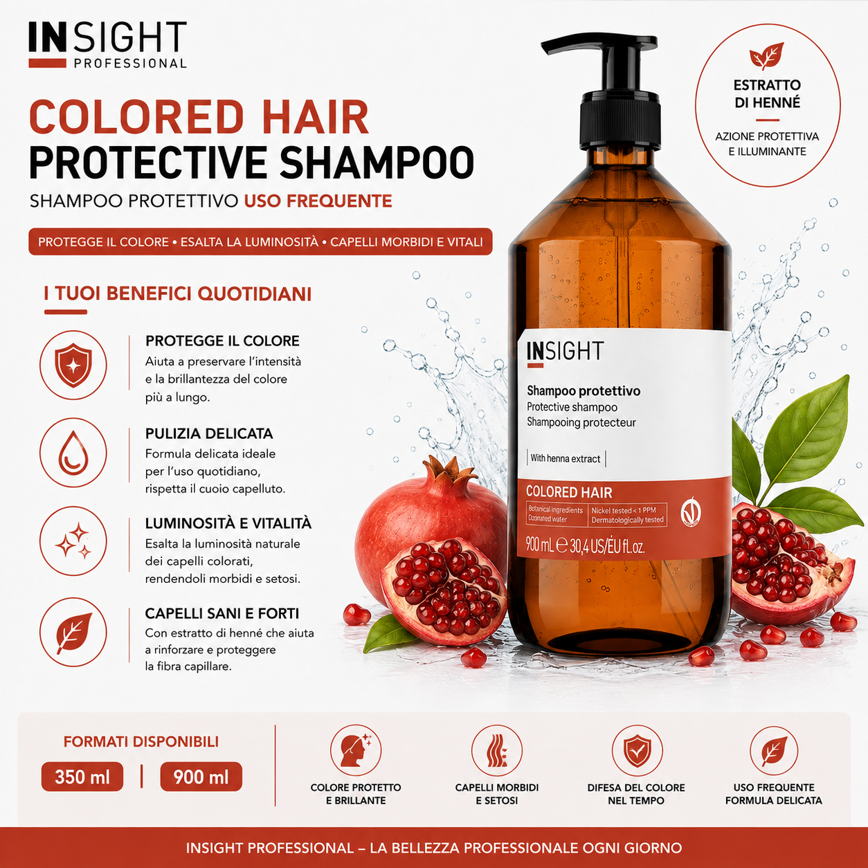 Insight Colored Hair Protective Shampoo – Shampoo Protettivo Capelli Colorati - immagine 2