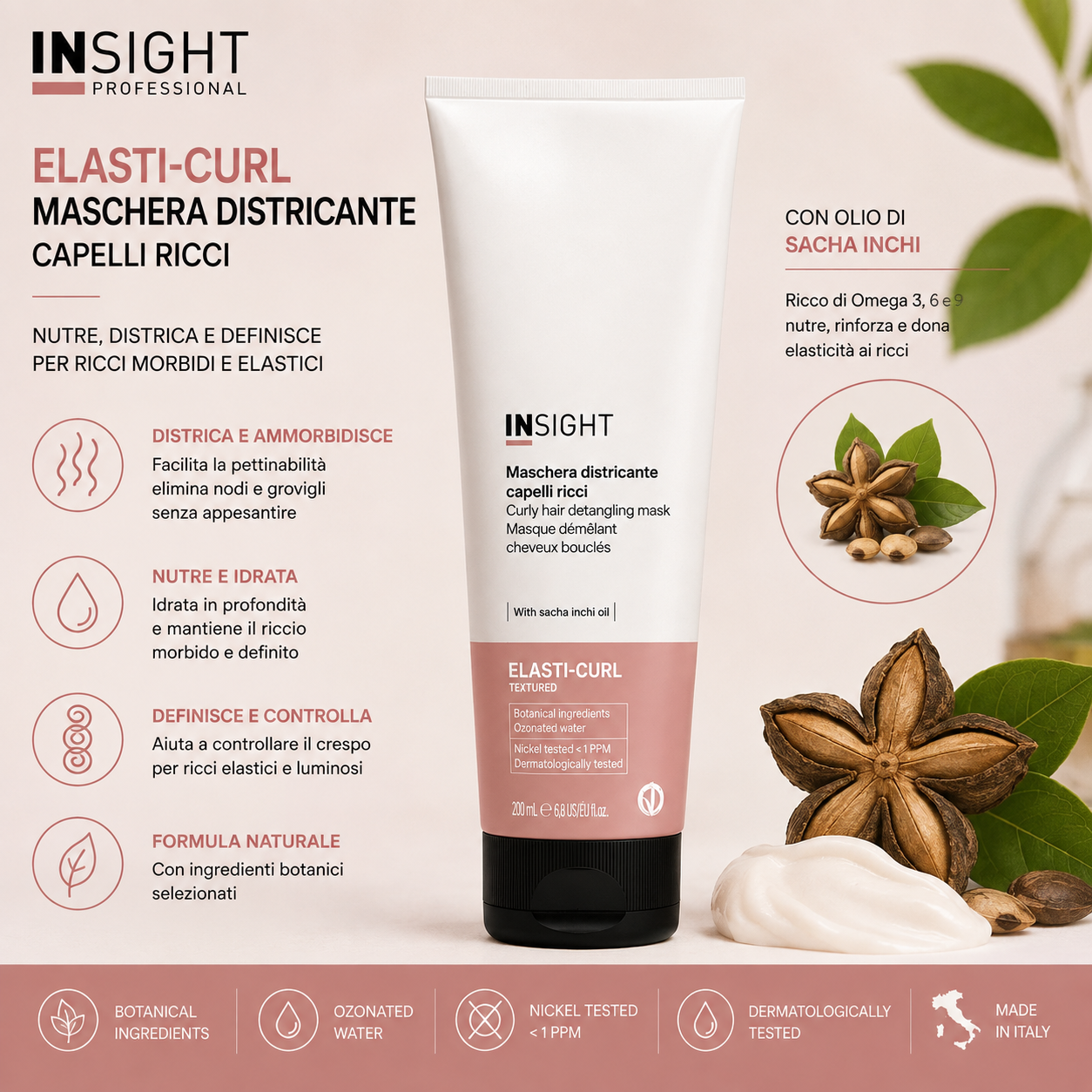 Insight Elasti-Curl Maschera Districante Capelli Ricci 200 ml - immagine 2