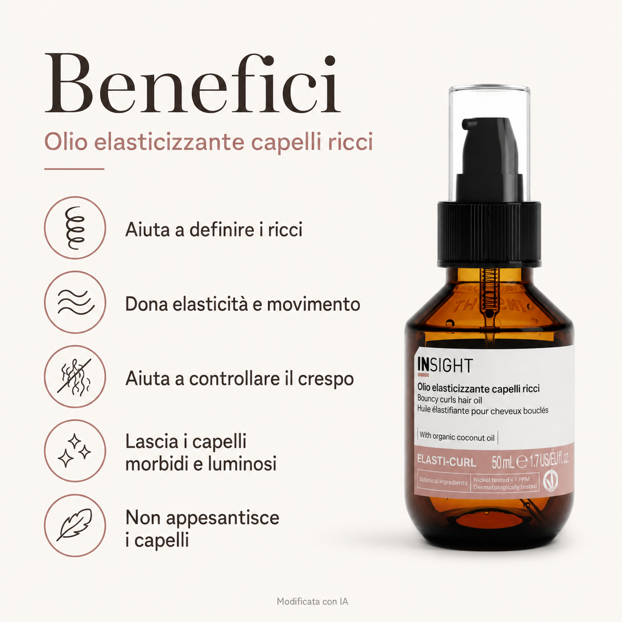 Insight Elasti-Curl Olio Elasticizzante Capelli Ricci 50 ml - immagine 3