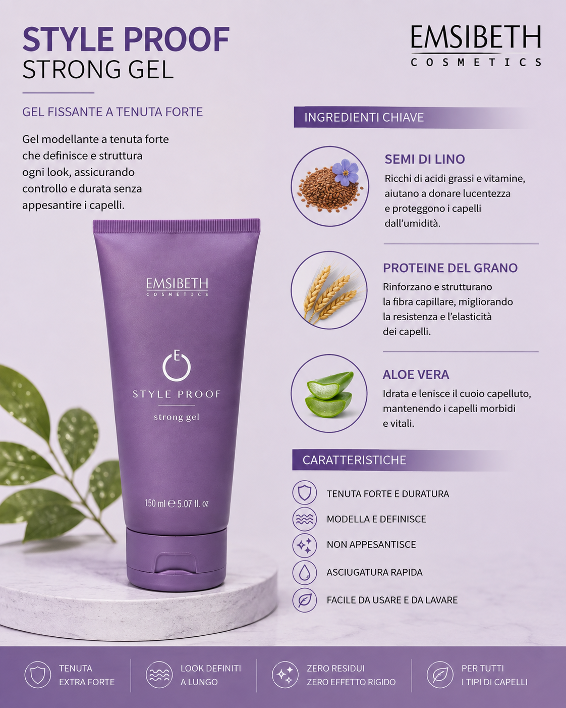 Emsibeth Style Proof Strong Gel 150 ml - immagine 2