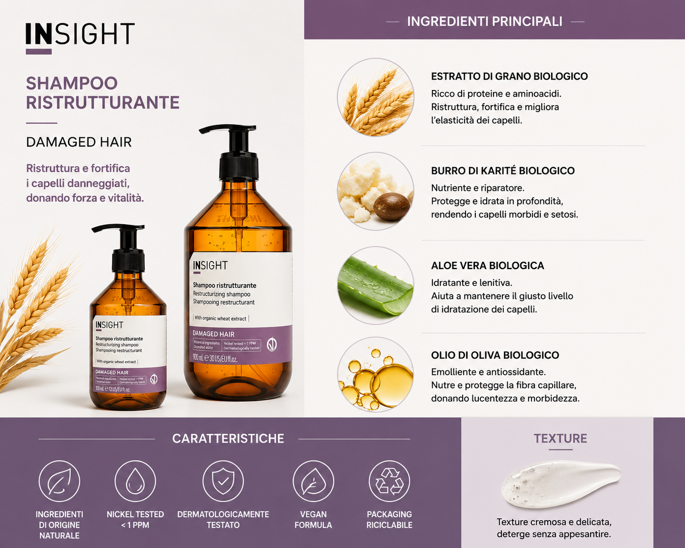 Insight Damaged Hair Shampoo Ristrutturante - immagine 2