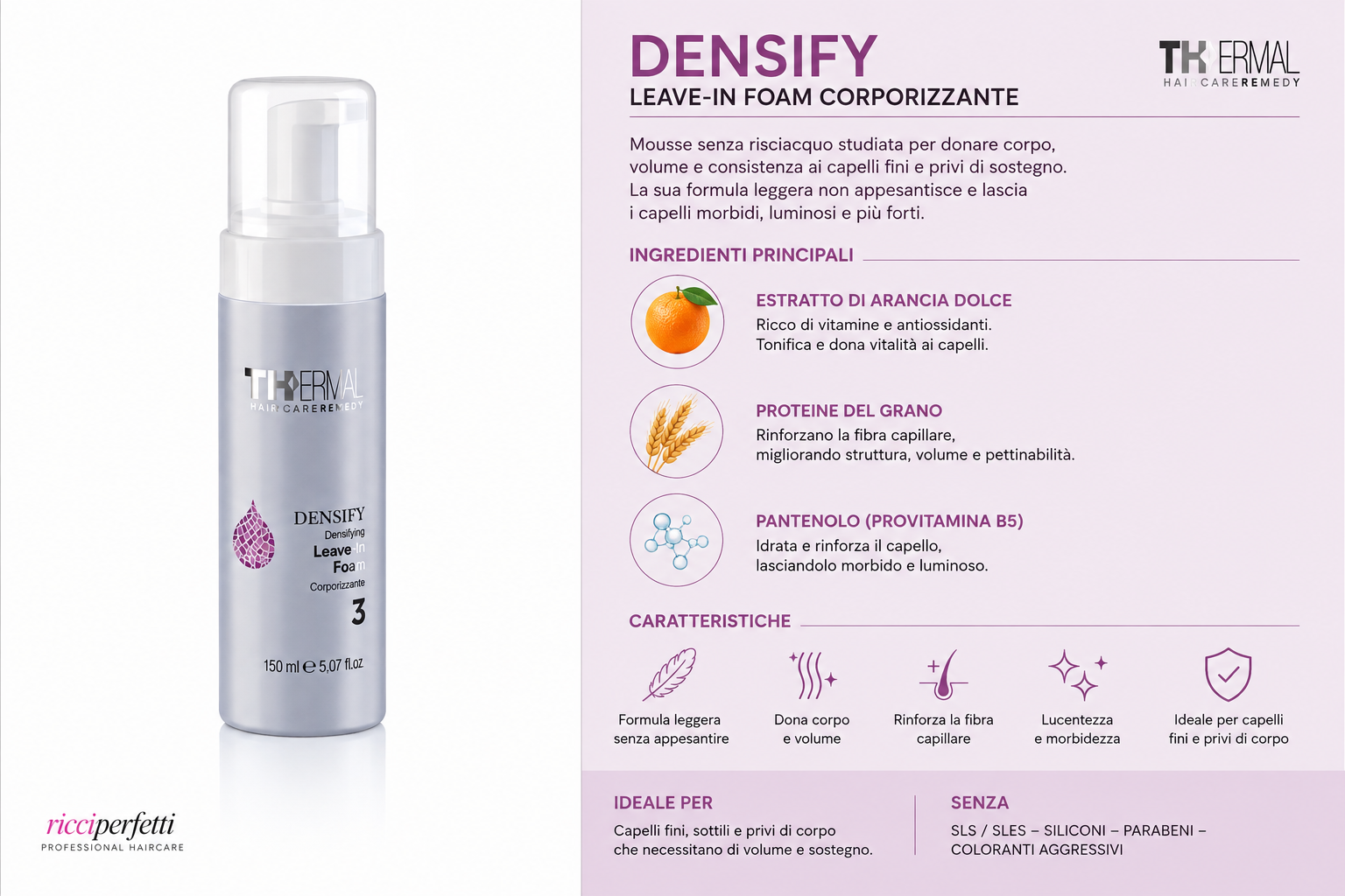 Emsibeth Thermal Densify Leave-In Foam 150 ml - immagine 3