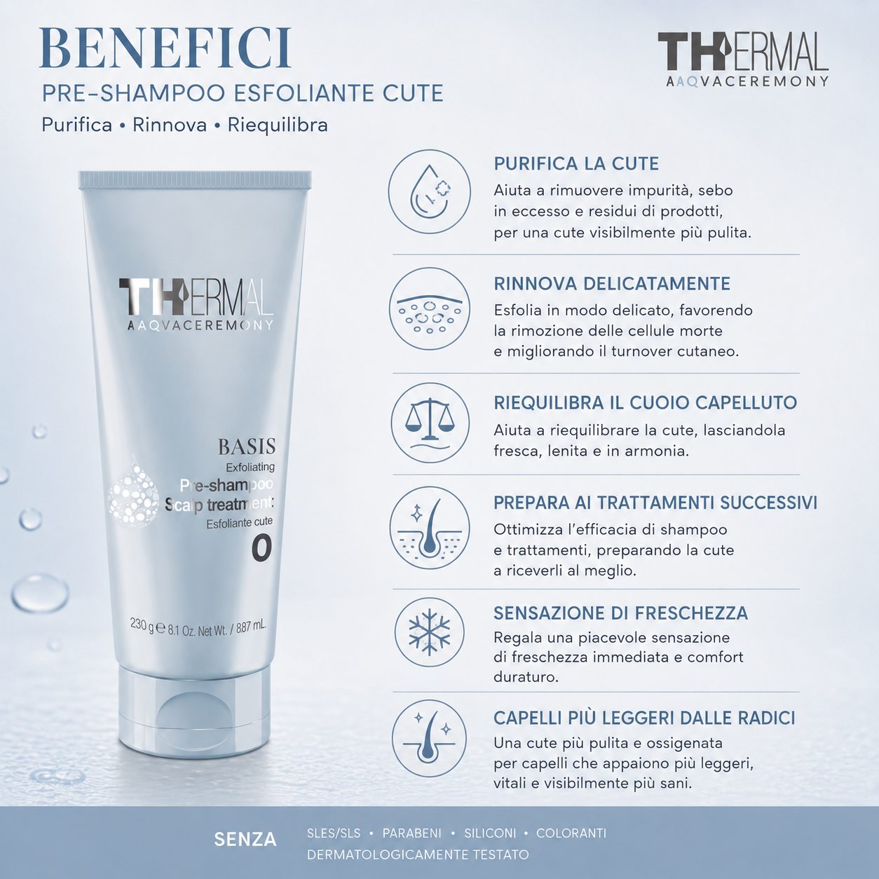 Emsibeth Thermal Basis Exfoliating Scalp Treatment 230 g - immagine 3