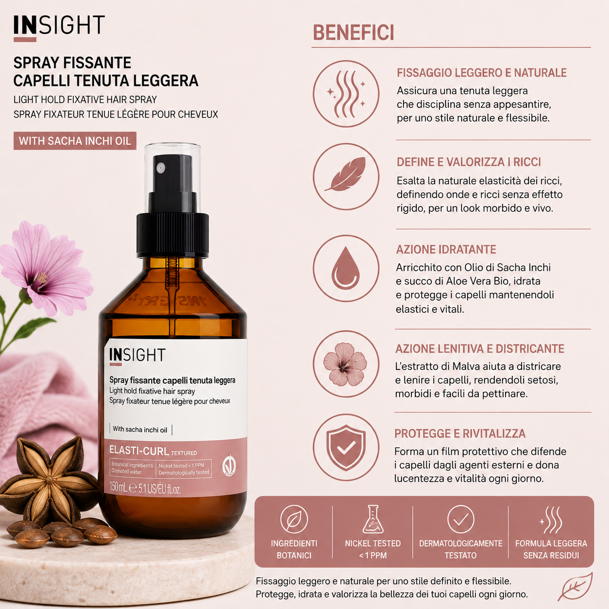 Insight Elasti-Curl Spray Fissativo Tenuta Leggera 150 ml - immagine 2