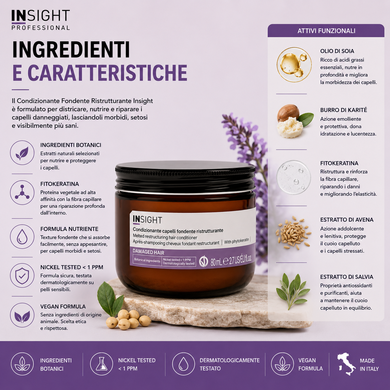 Insight Damaged Hair Condizionante Capelli Fondente Ristrutturante 80 ml - immagine 2