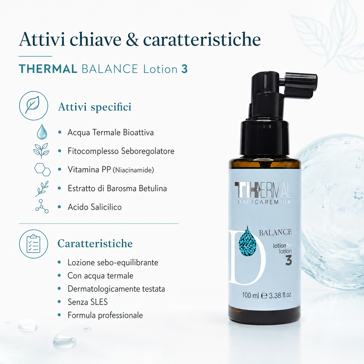 Emsibeth Thermal Balance Lozione Anti-Forfora 100 ml - immagine 3