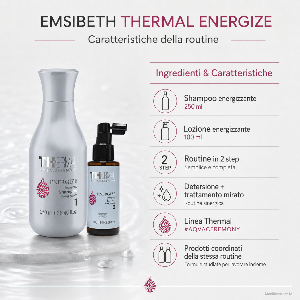 Emsibeth Thermal Energize – Kit Shampoo 250 ml + Lozione 100 ml - immagine 3