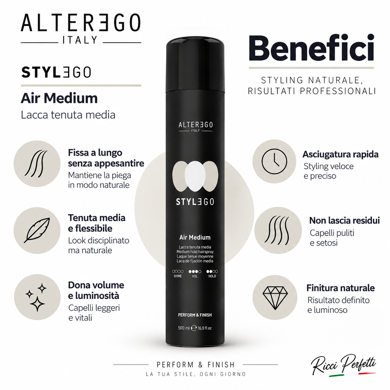 Alter Ego Stylego Air Medium 500 ml - immagine 2
